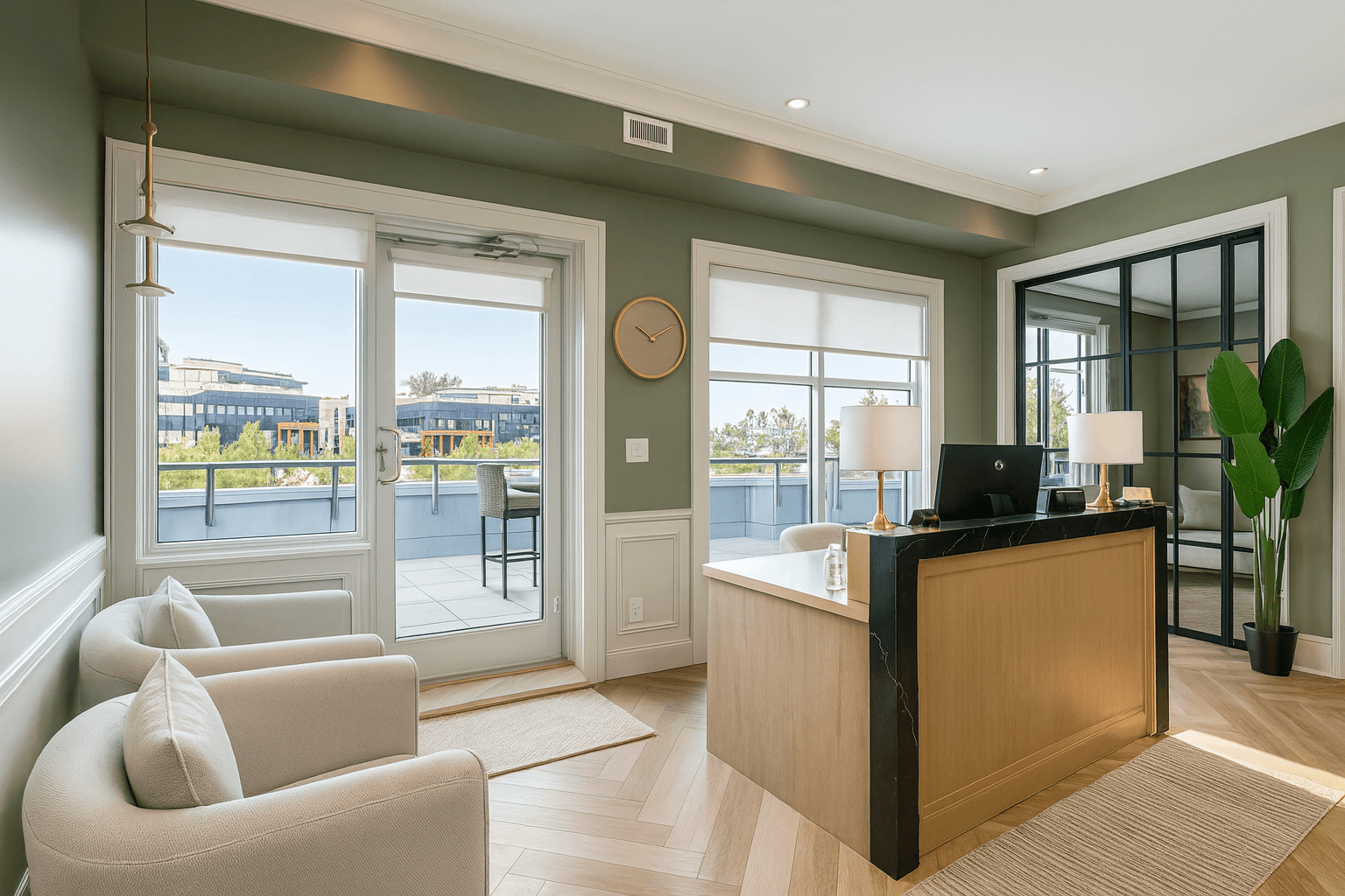 Front desk of the SiLaw Group family law office in Surrey BC