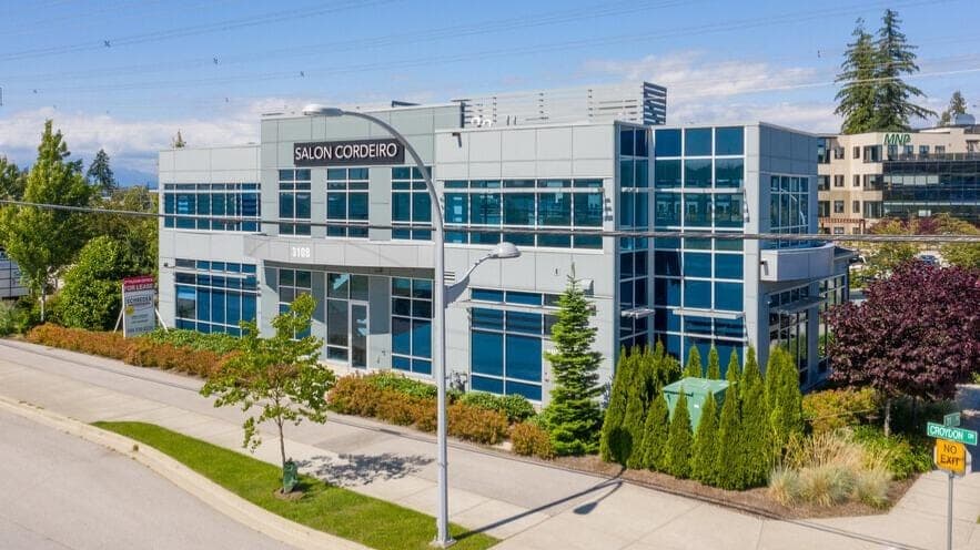 The office building at 3108 Croydon Drive, South Surrey, where SiLaw Group is in Unit 201
